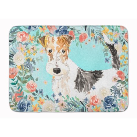 Carolines Treasures Fox Terrier Machine Washable Memory Foam Mat CK3402RUG